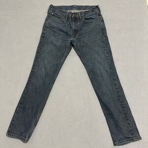 Levi's 511 Slim Fit Stretch Jeans Denim Low-Rise Blue Mens Size W34 x L31